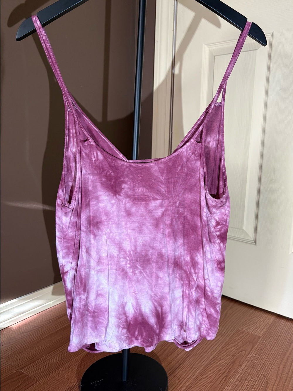 American Eagle Outfitters Pink Tie-Dye Cami with Double Straps - Picture 7 of 7